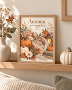 Autumn Bunny print lifestyle mockup 5