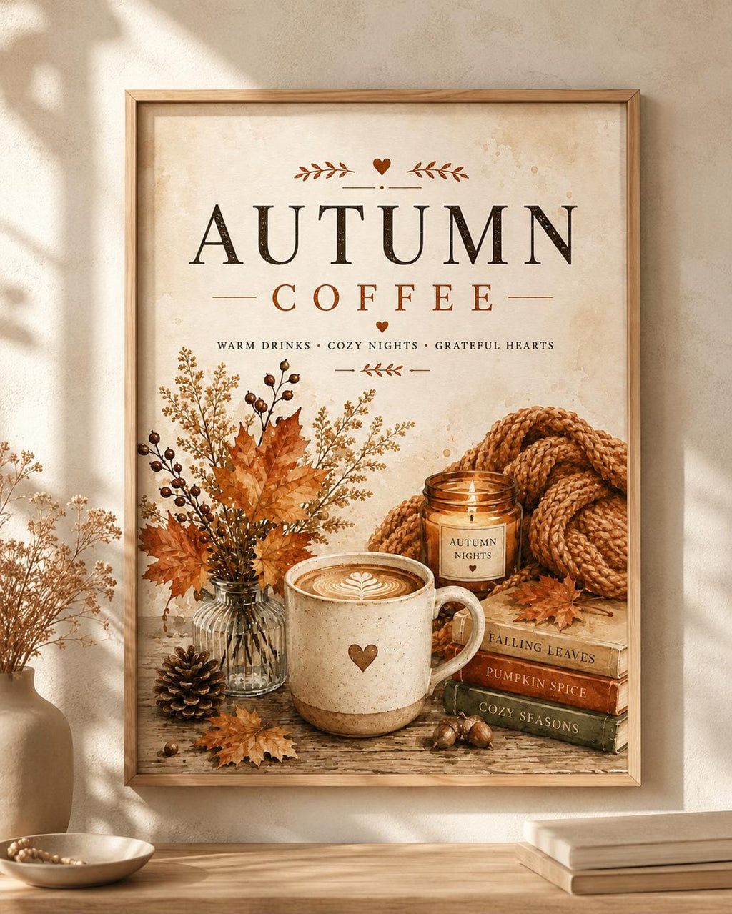 Autumn Coffee wall art print front image