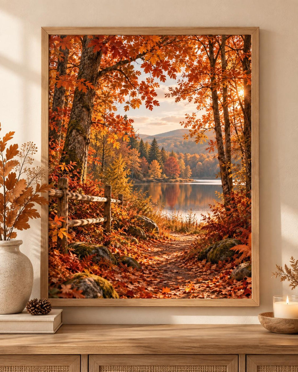 Autumn Forest Lake print front image