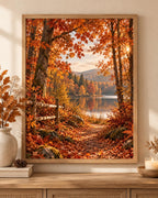 Autumn Forest Lake print front image