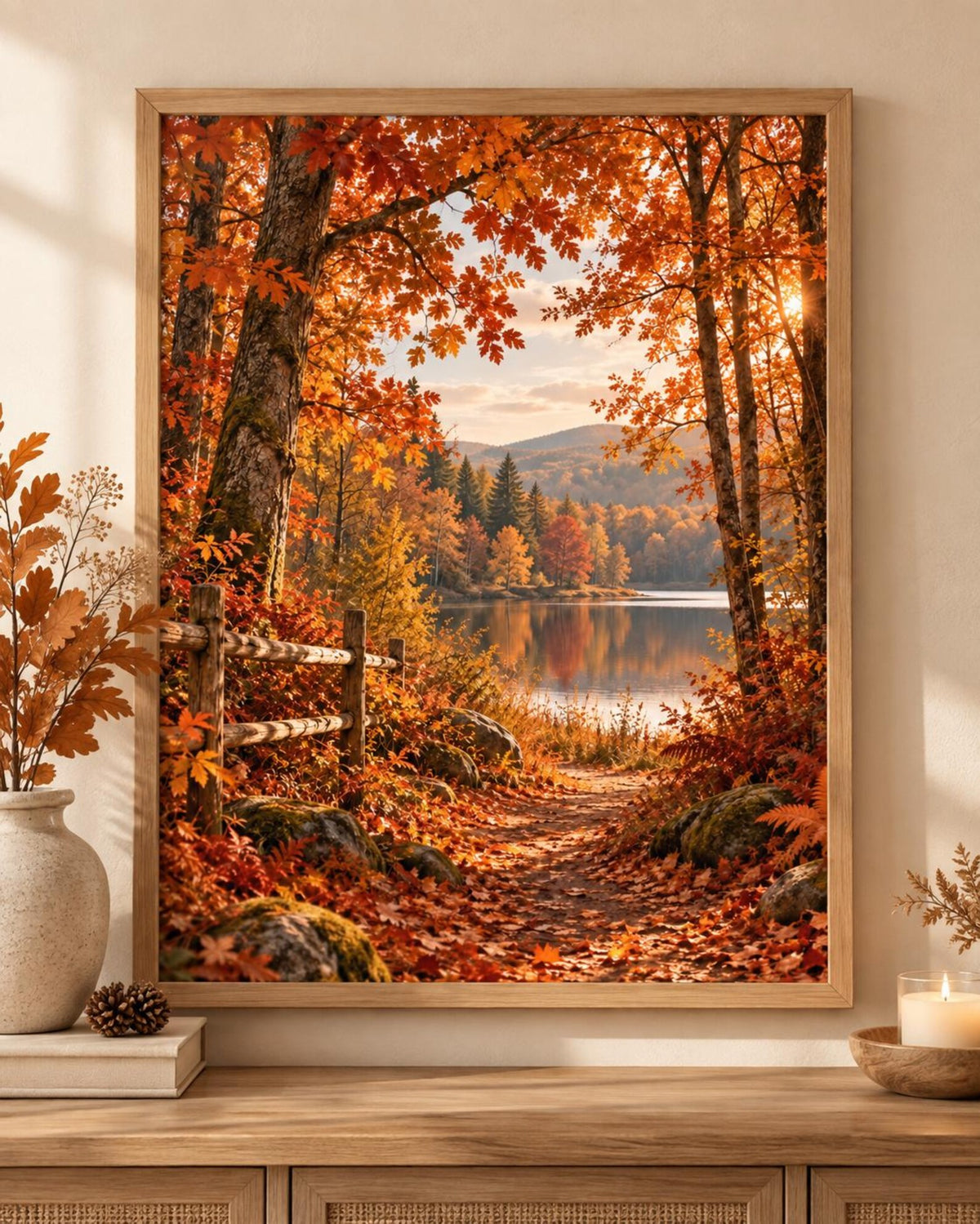 Autumn Forest Lake print front image