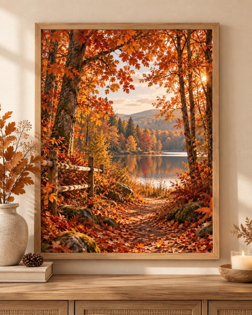 Autumn Forest Lake print front image