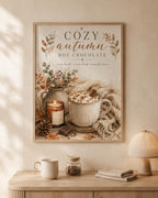 Autumn hot chocolate print lifestyle image 1
