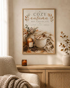 Autumn hot chocolate print lifestyle image 2