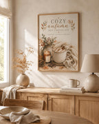 Autumn hot chocolate print lifestyle image 4