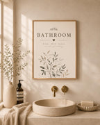 Botanical Bathroom print lifestyle mockup 2