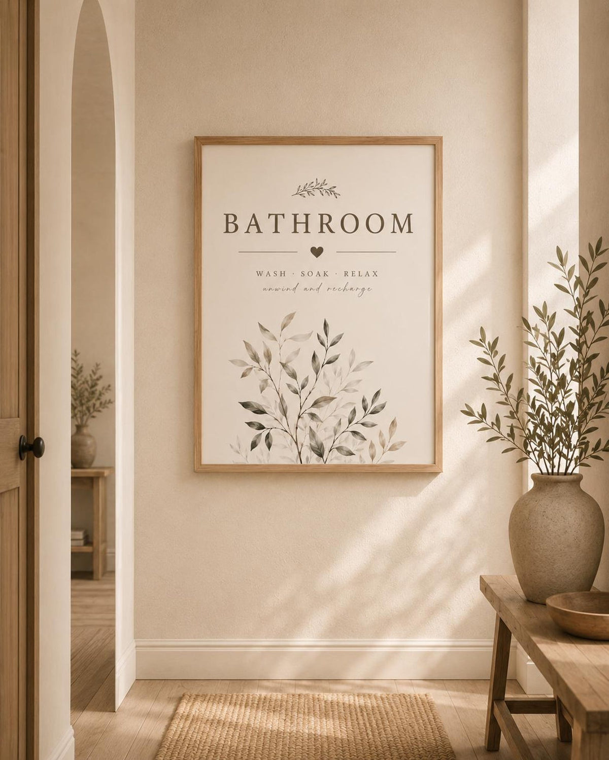 Botanical Bathroom print lifestyle mockup 3