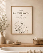 Botanical Bathroom print lifestyle mockup 4