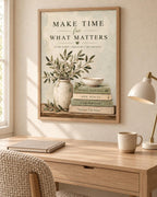 Inspirational botanical quote print lifestyle mockup 2