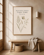 Beautiful Things Take Time butterfly print-only lifestyle mockup 3