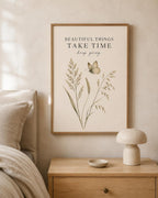 Beautiful Things Take Time butterfly print-only lifestyle mockup 4