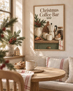 Christmas Coffee Bar print lifestyle mockup