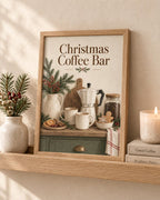 Christmas Coffee Bar print lifestyle mockup