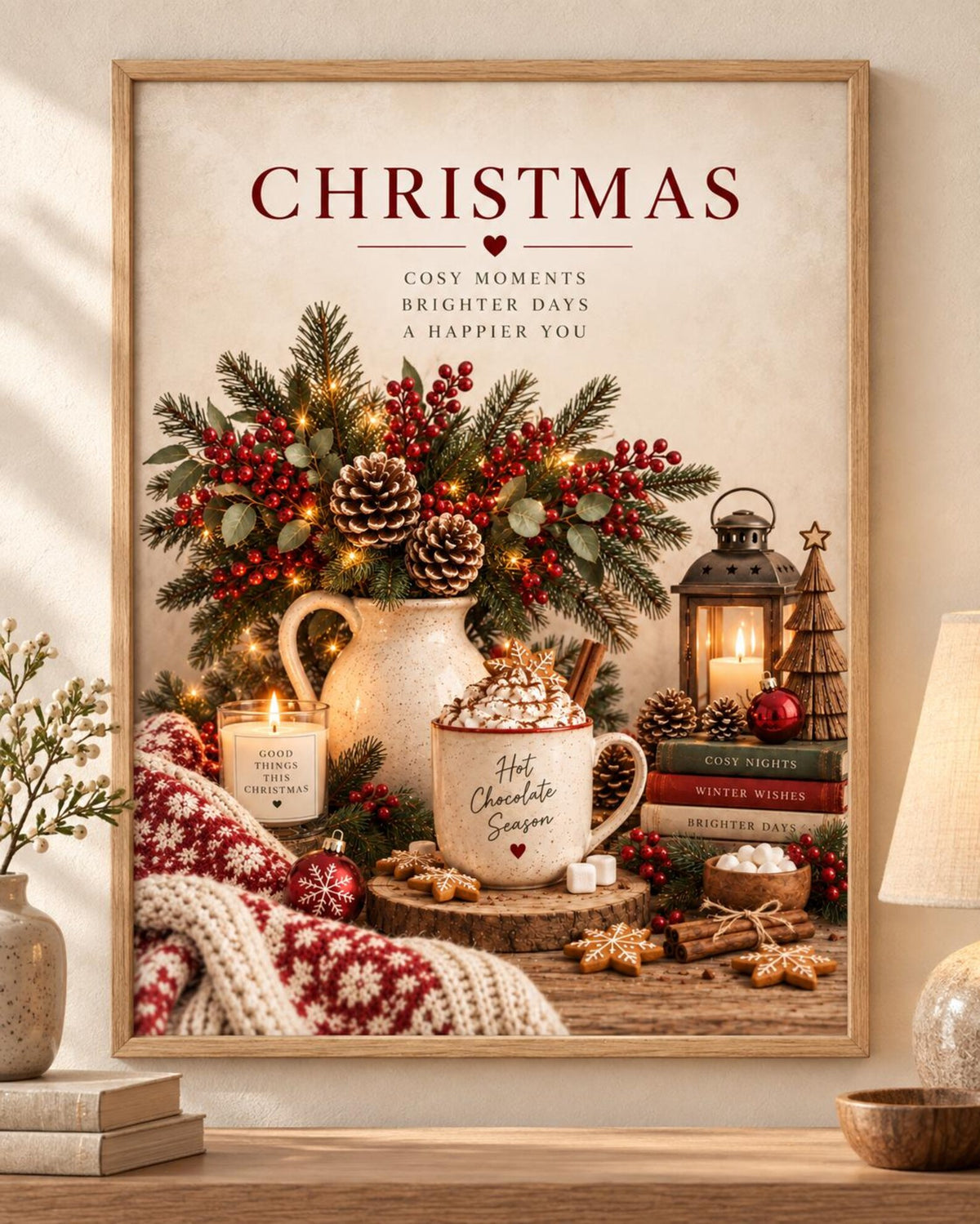 Christmas hot chocolate print front image