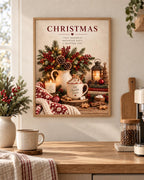 Christmas hot chocolate festive kitchen lifestyle mockup