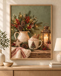 Christmas rustic festive still life print front image