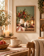 Christmas rustic festive still life print lifestyle mockup 1