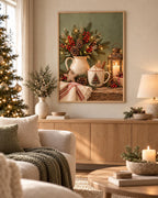 Christmas rustic festive still life print lifestyle mockup 4