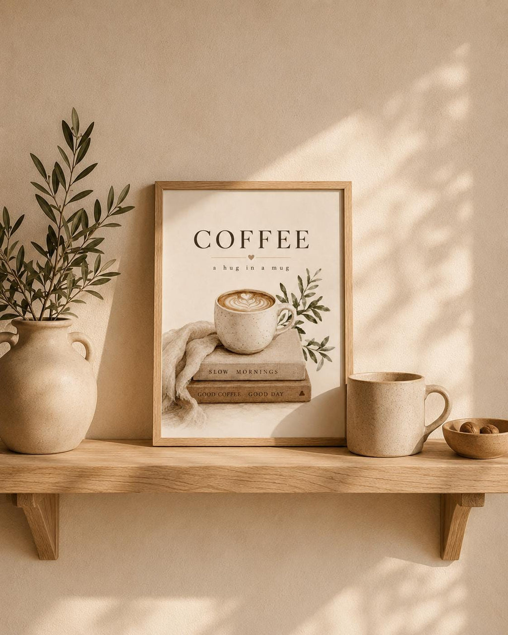 Coffee wall art print lifestyle mockup 5