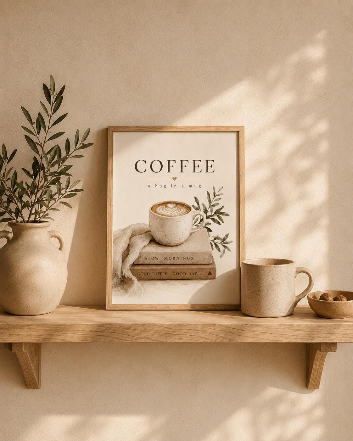 Coffee wall art print lifestyle mockup 5