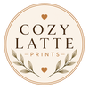 Cozy Latte Prints circular logo