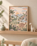 Dinosaur nursery print lifestyle mockup 4