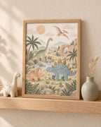 Dinosaur nursery print lifestyle mockup 4