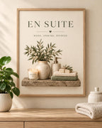 En Suite bathroom print Wash Unwind Refresh front image