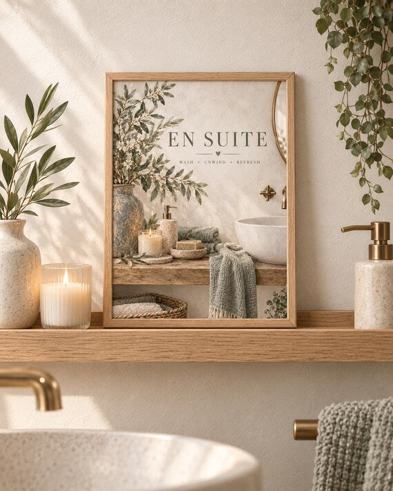 En Suite bathroom print bathroom lifestyle mockup