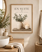 En Suite botanical bathroom lifestyle mockup