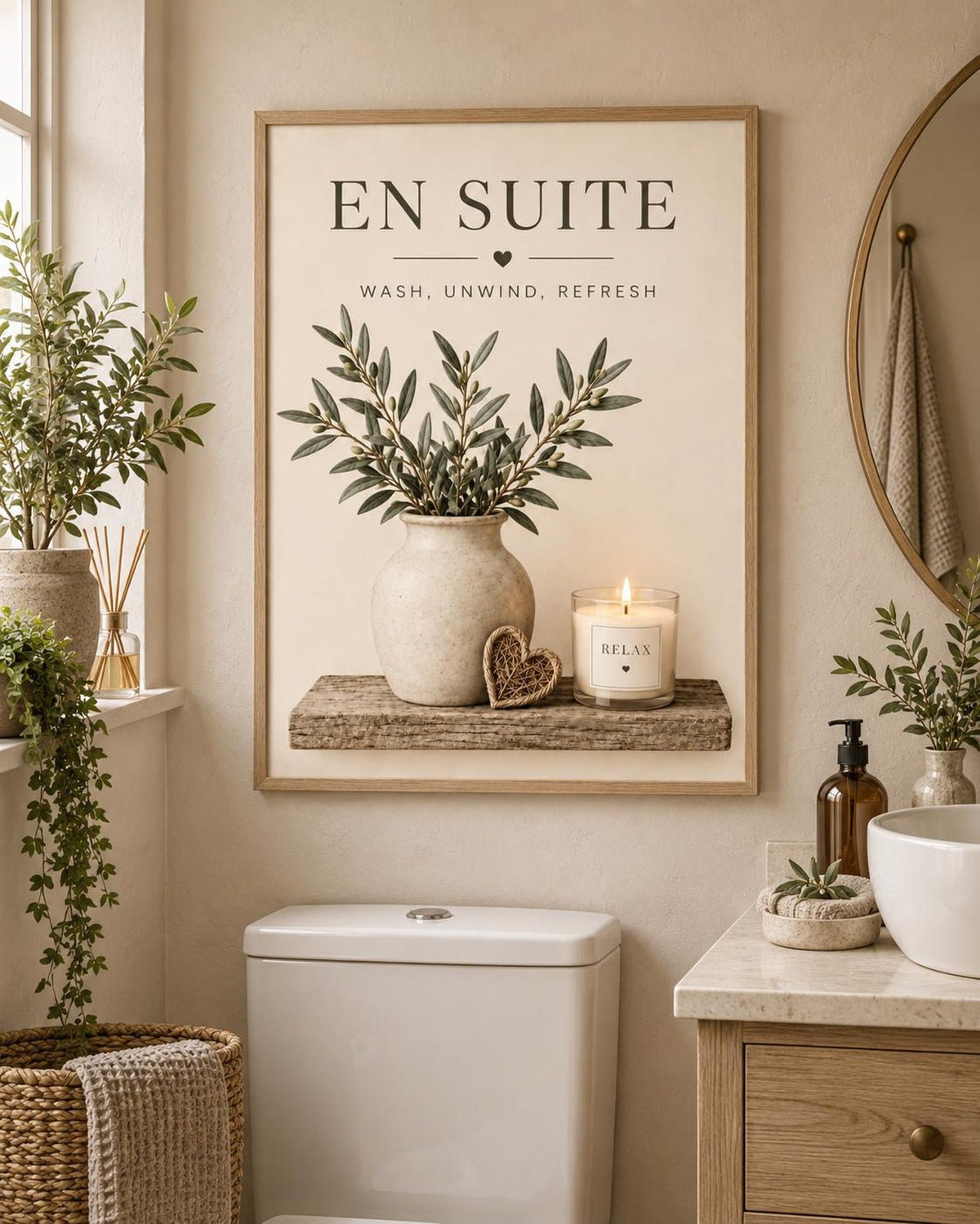 En Suite spa bathroom lifestyle mockup