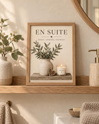 En Suite botanical wall art lifestyle mockup