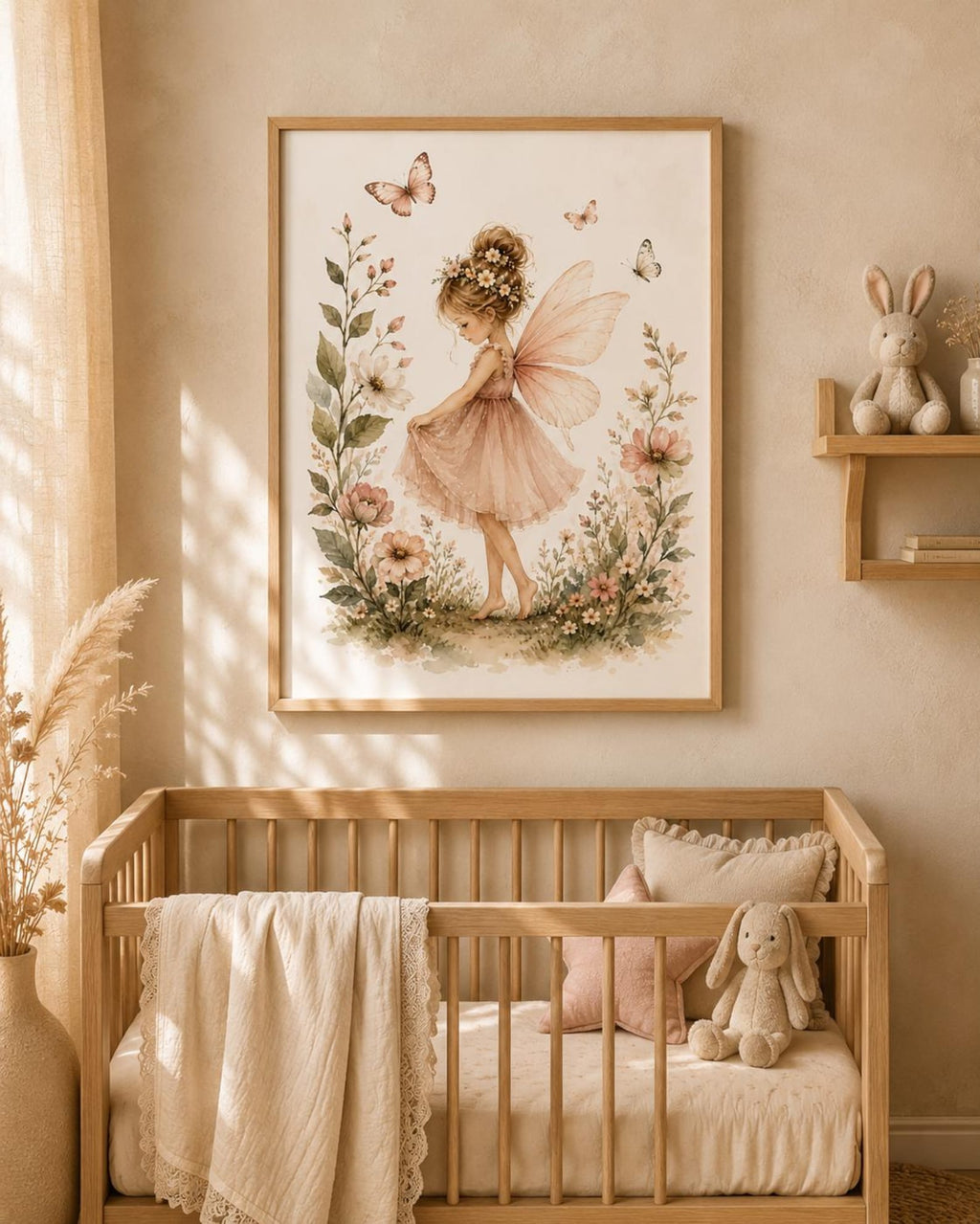 Fairy nursery print lifestyle mockup 2