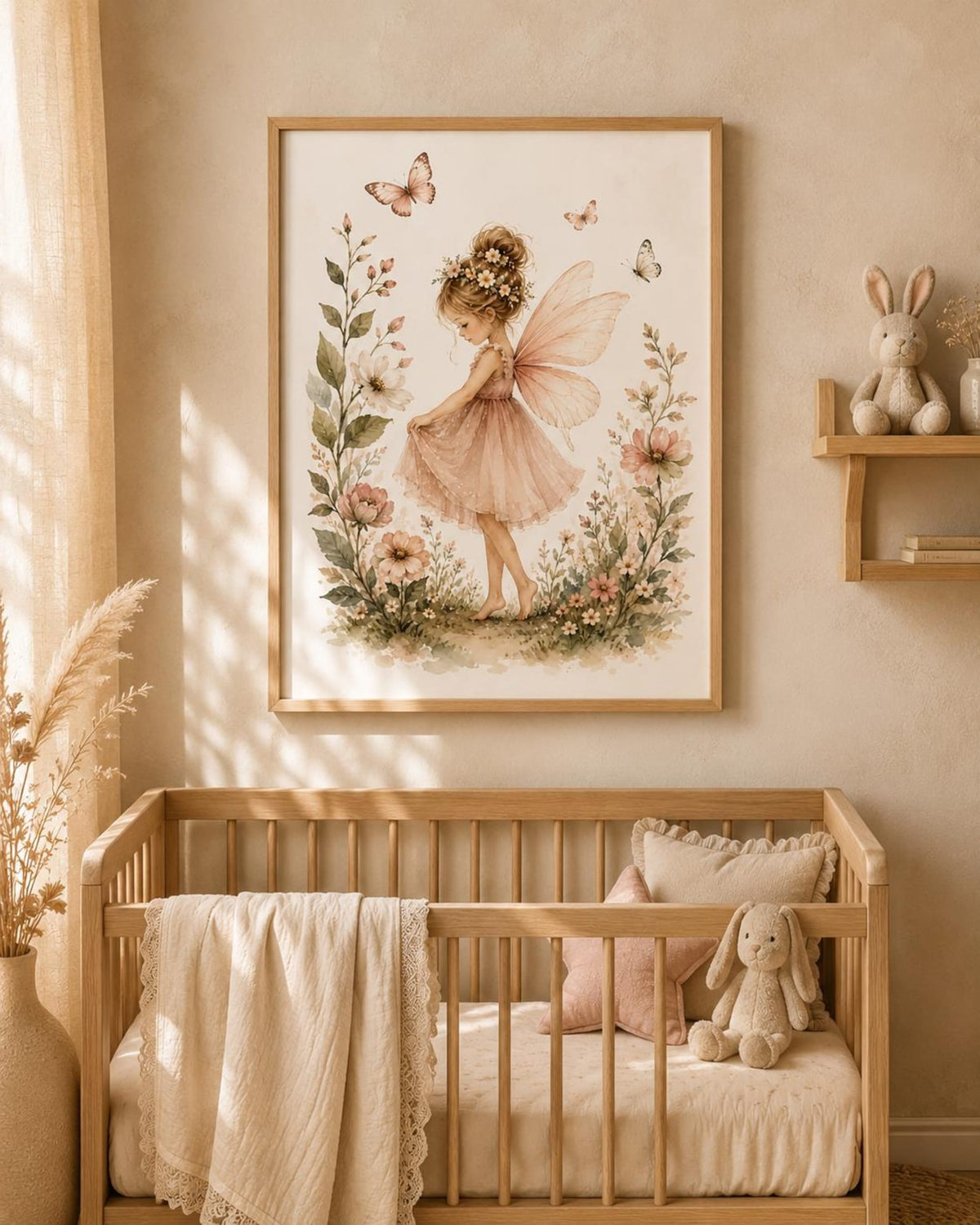 Fairy nursery print lifestyle mockup 2