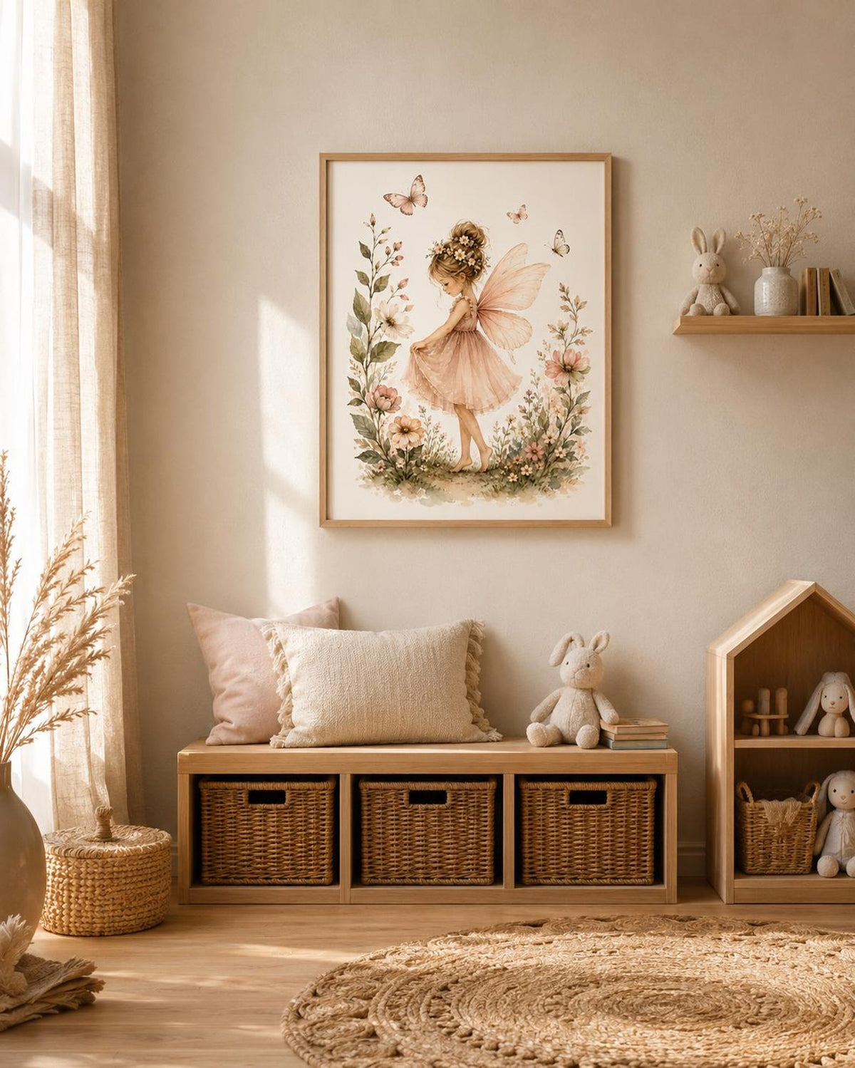Fairy nursery print lifestyle mockup 3