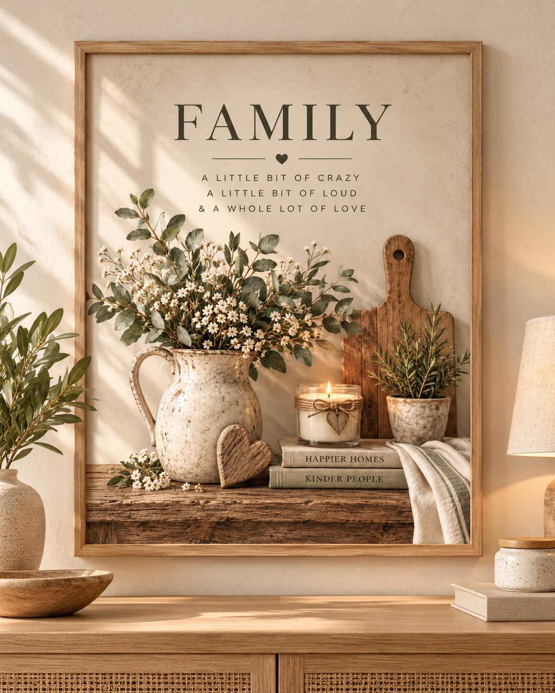 Family quote art print front image