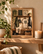 Football wall art lifestyle mockup 4