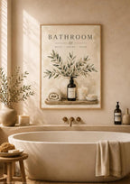 Framed spa bathroom lifestyle mockup