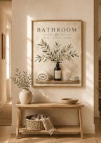 Framed spa bathroom cosy home mockup