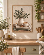 Framed neutral botanical coffee print – image 6
