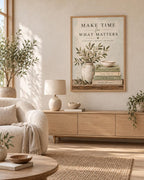 Framed botanical quote print lifestyle mockup 4