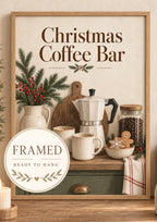 Framed Christmas Coffee Bar print front image