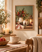 Framed Christmas rustic festive still life lifestyle mockup 1