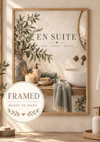 Framed En Suite bathroom print front image