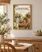 Framed Gardening potting shed lifestyle mockup