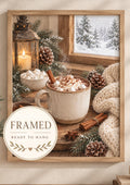 Framed Hot Chocolate winter print front image