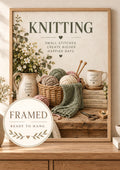 Framed Knitting wall art front image