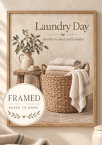 Framed Laundry Day print front image