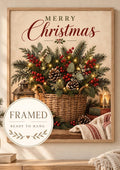 Framed Merry Christmas wall art print front image