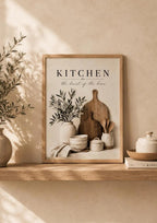 Framed kitchen print modern farmhouse mockup